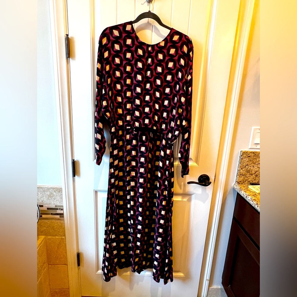Seventy Sergio Tegon made in Romania dress Small 30” elastic waist with bow